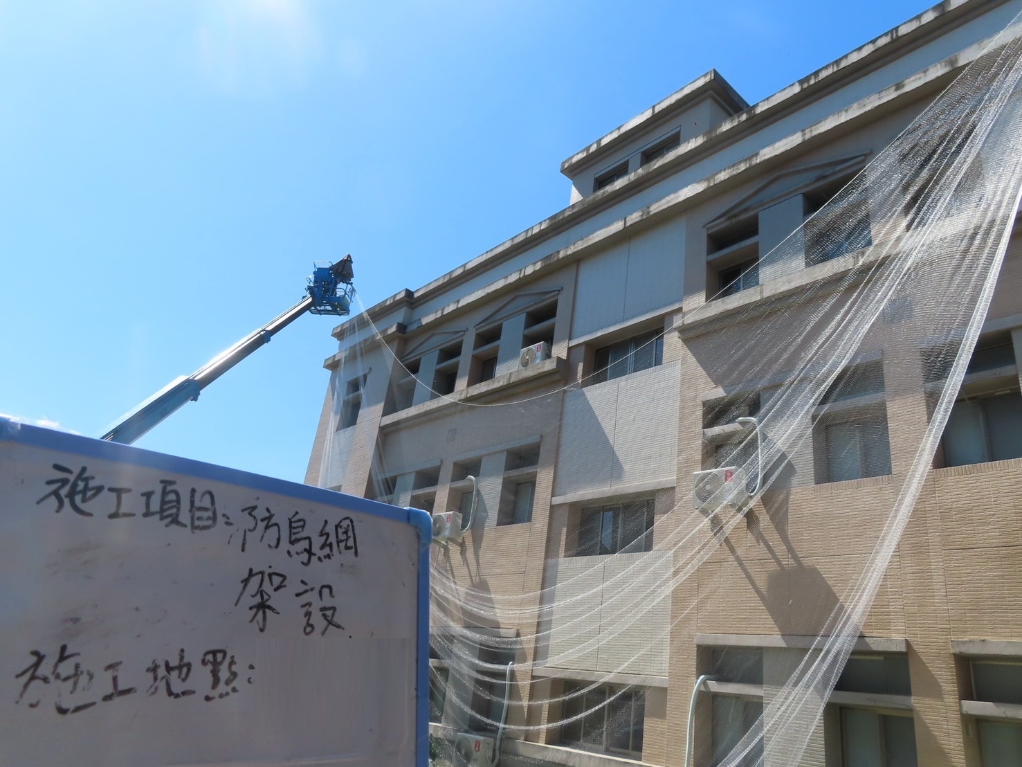 防鳥網架設